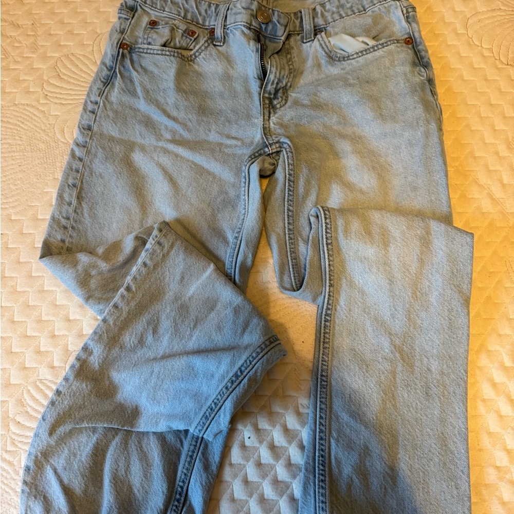 Aeropostale Light Blue Wide Leg low rise jeans